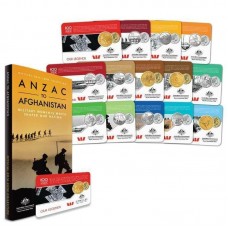 AUSTRALIA 2016 . TWENTY AND TWENTY-FIVE CENTS . ANZAC TO AFGHANISTAN . 14 COIN COLLECTION